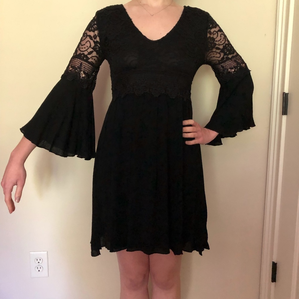 Altar’d State black lace boho dress